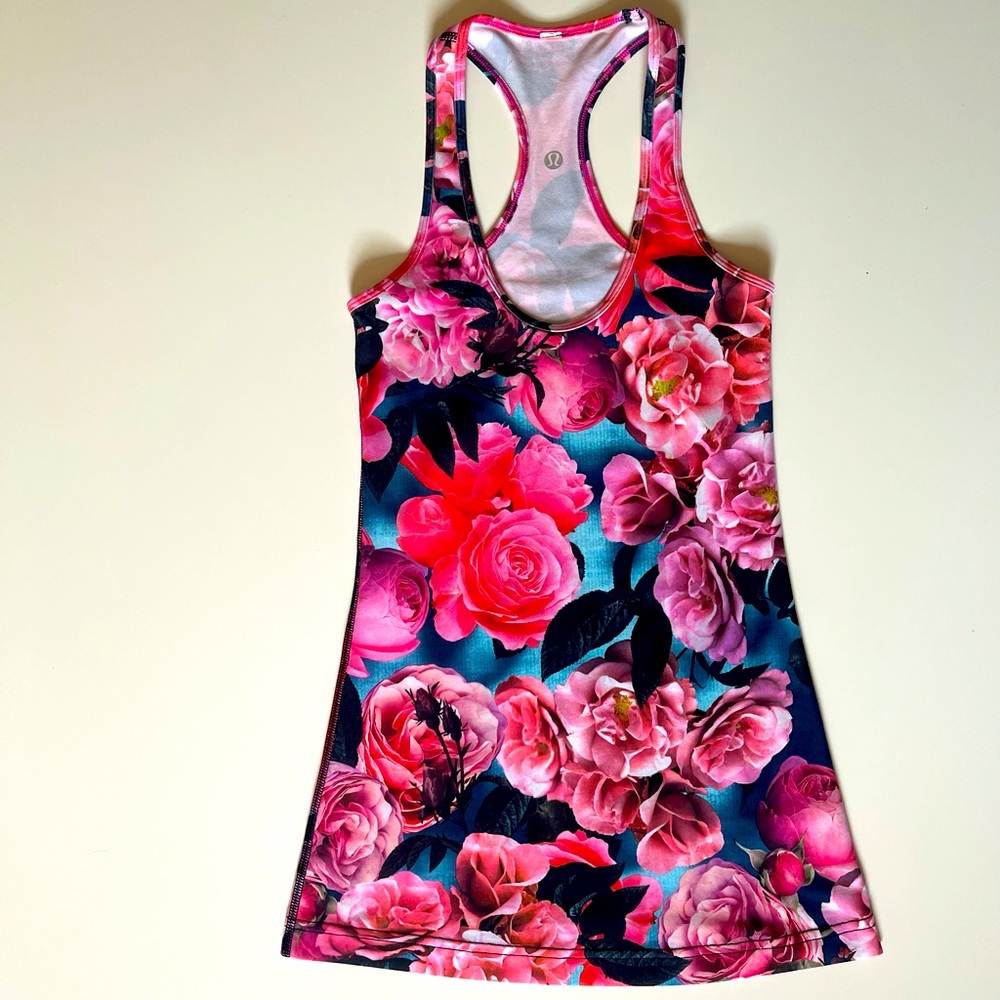 Lululemon Cool Racerback Secret Garden